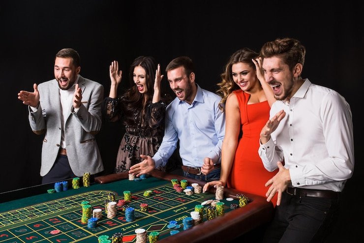 Live dealer Free Bet Blackjack table at dexwin with multi-camera studio setup